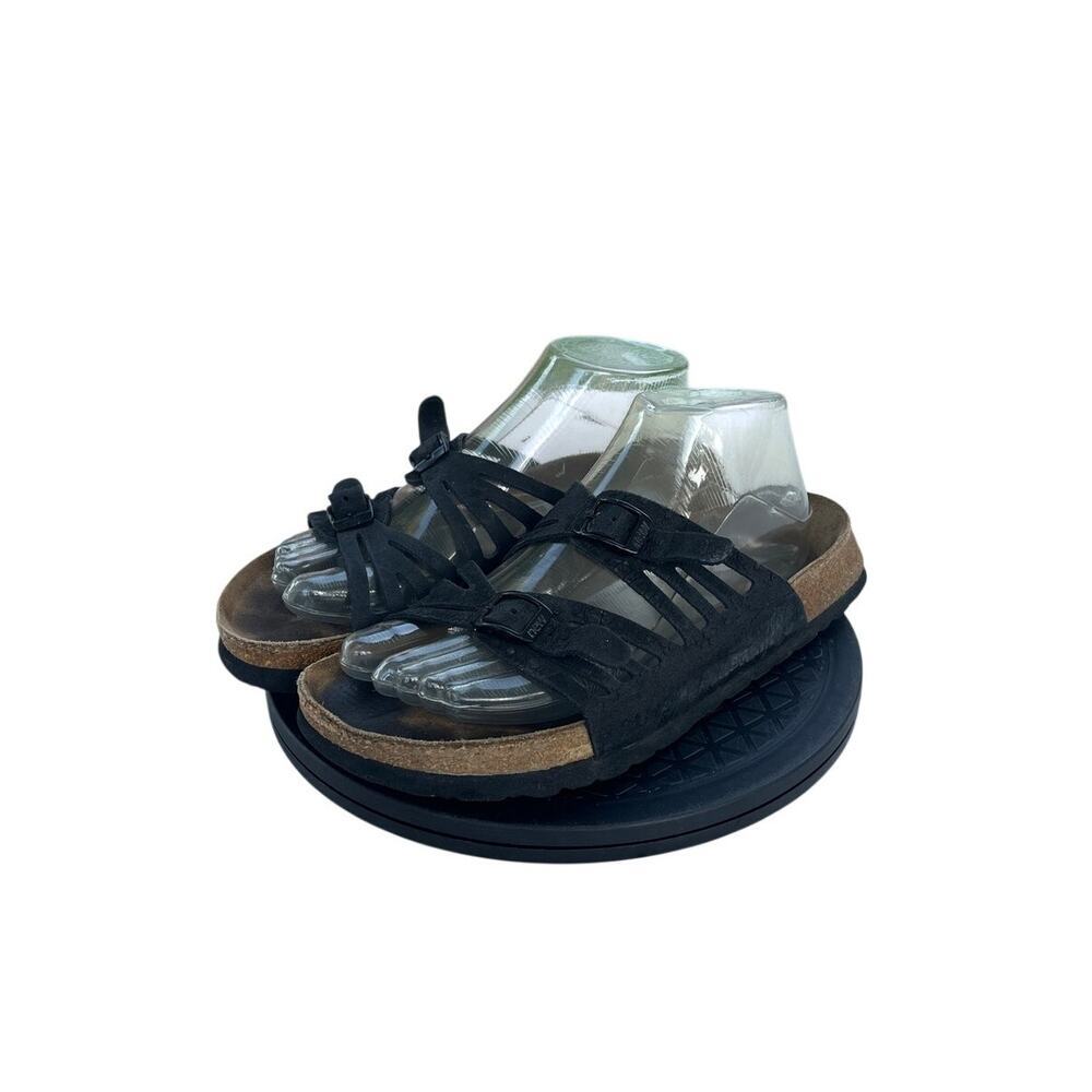 Womens NAOT by Birkenstock Granada Leather Sandals Size 7 Black